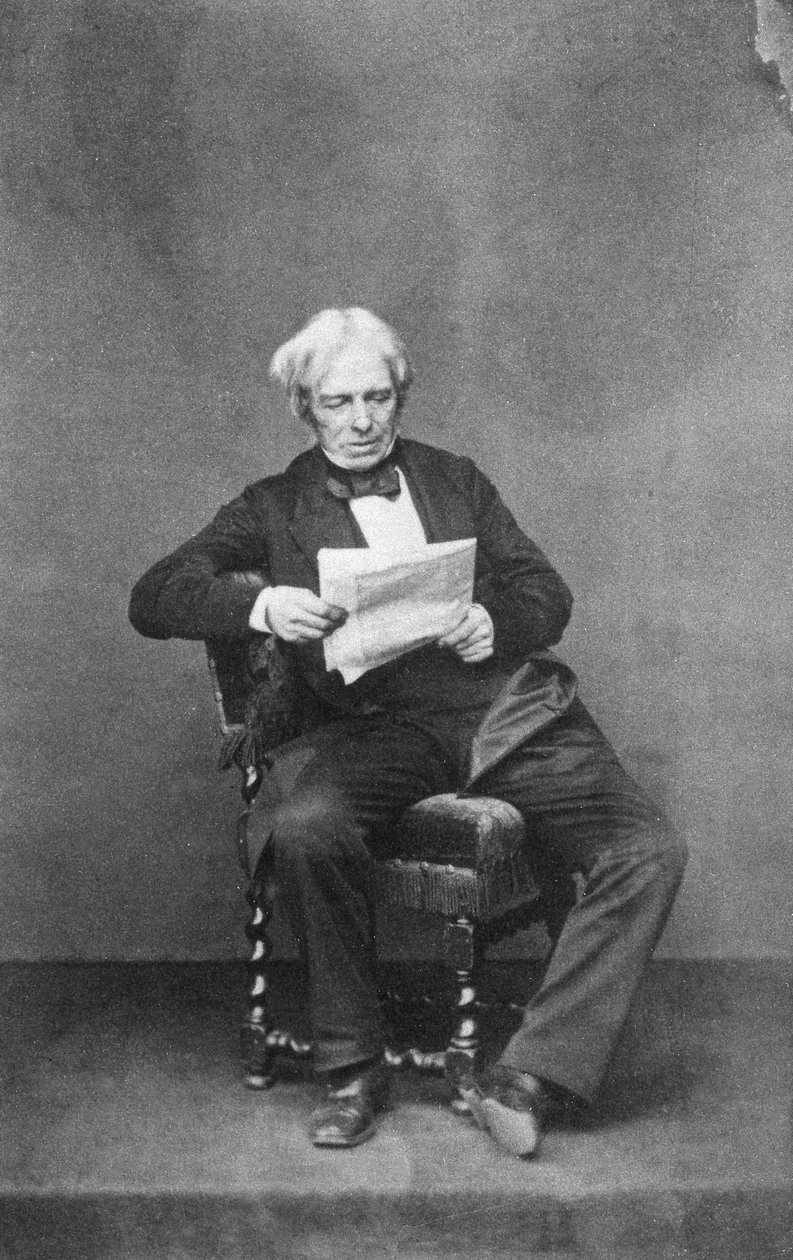 Michael Faraday, físico y químico británico, c1850-1867 de Unbekannt