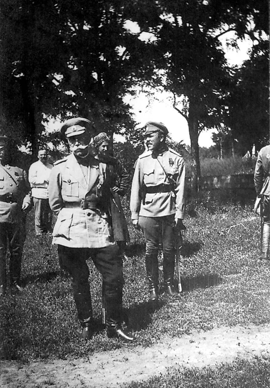 Mikhail Alekseyev, Comandante en jefe del Ejército Voluntario, cerca de Ekaterinodar, Rusia de Unbekannt