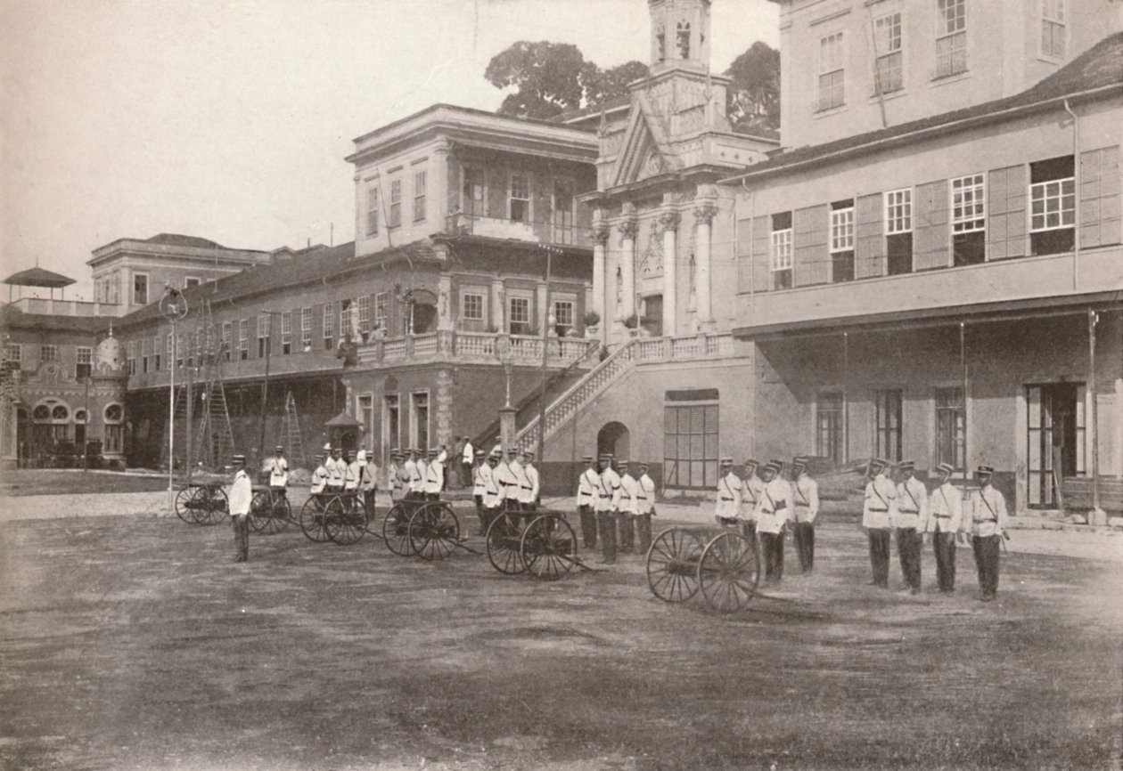 Policía militar: Una sección de ametralladoras, 1914 de Unbekannt