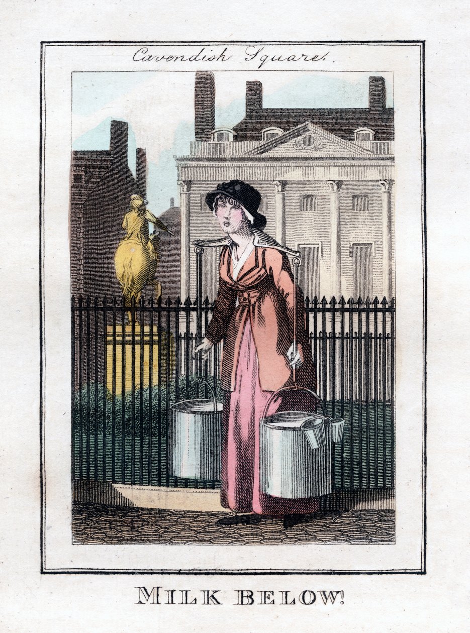 ¡Leche Abajo!, Cavendish Square, Londres, 1805 de Unbekannt
