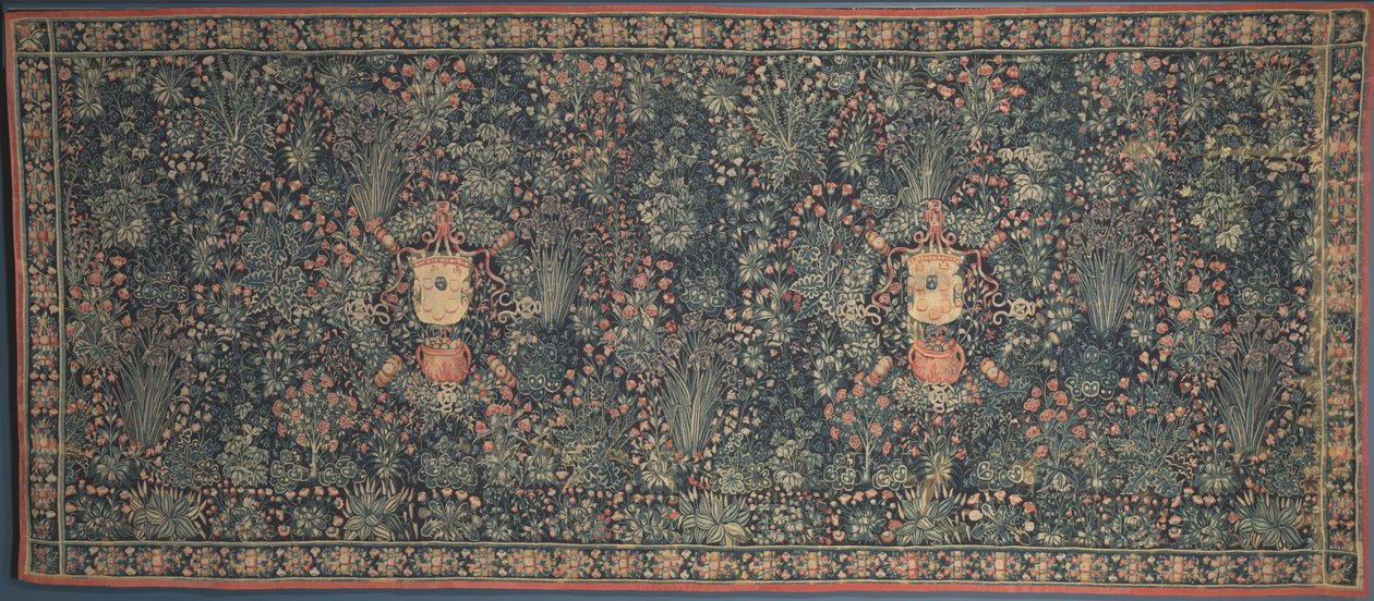 Tapiz Millefleurs con el Escudo de Armas de los Medici, 1520s de Unbekannt