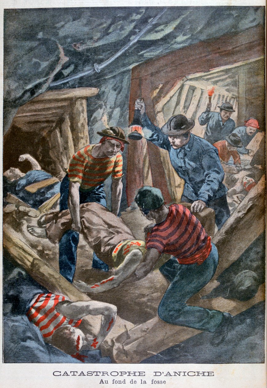 Colapso de mina, Aniche, Francia, 1900 de Unbekannt