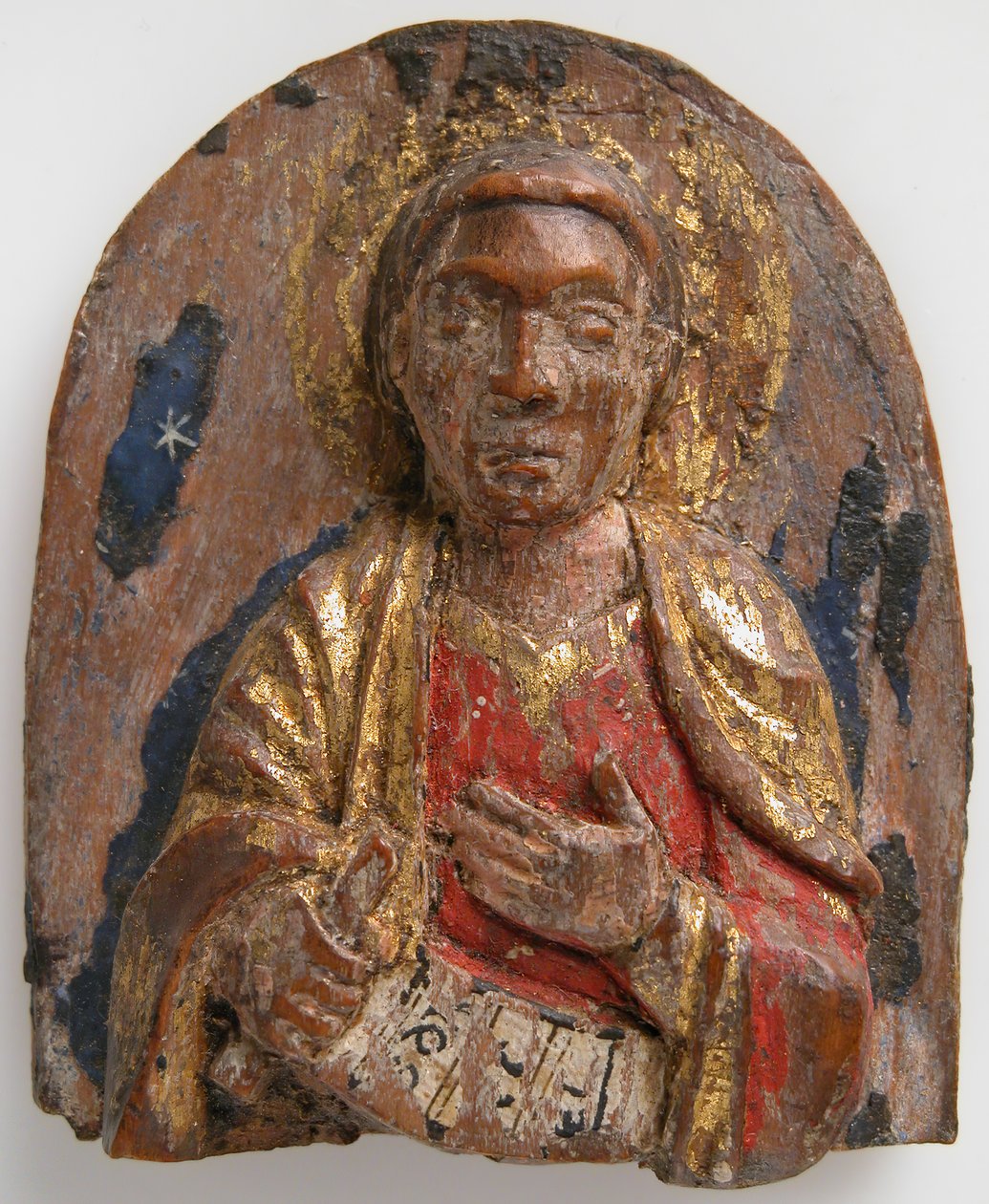 Relieve en miniatura del profeta hebreo Daniel con pergamino, alemán, 1200-1225 de Unbekannt