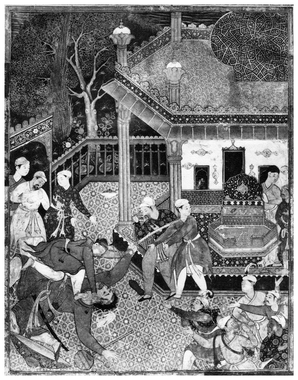 Miniatura del Dastan e-Amir Hamza, c1500 1958 de Unbekannt