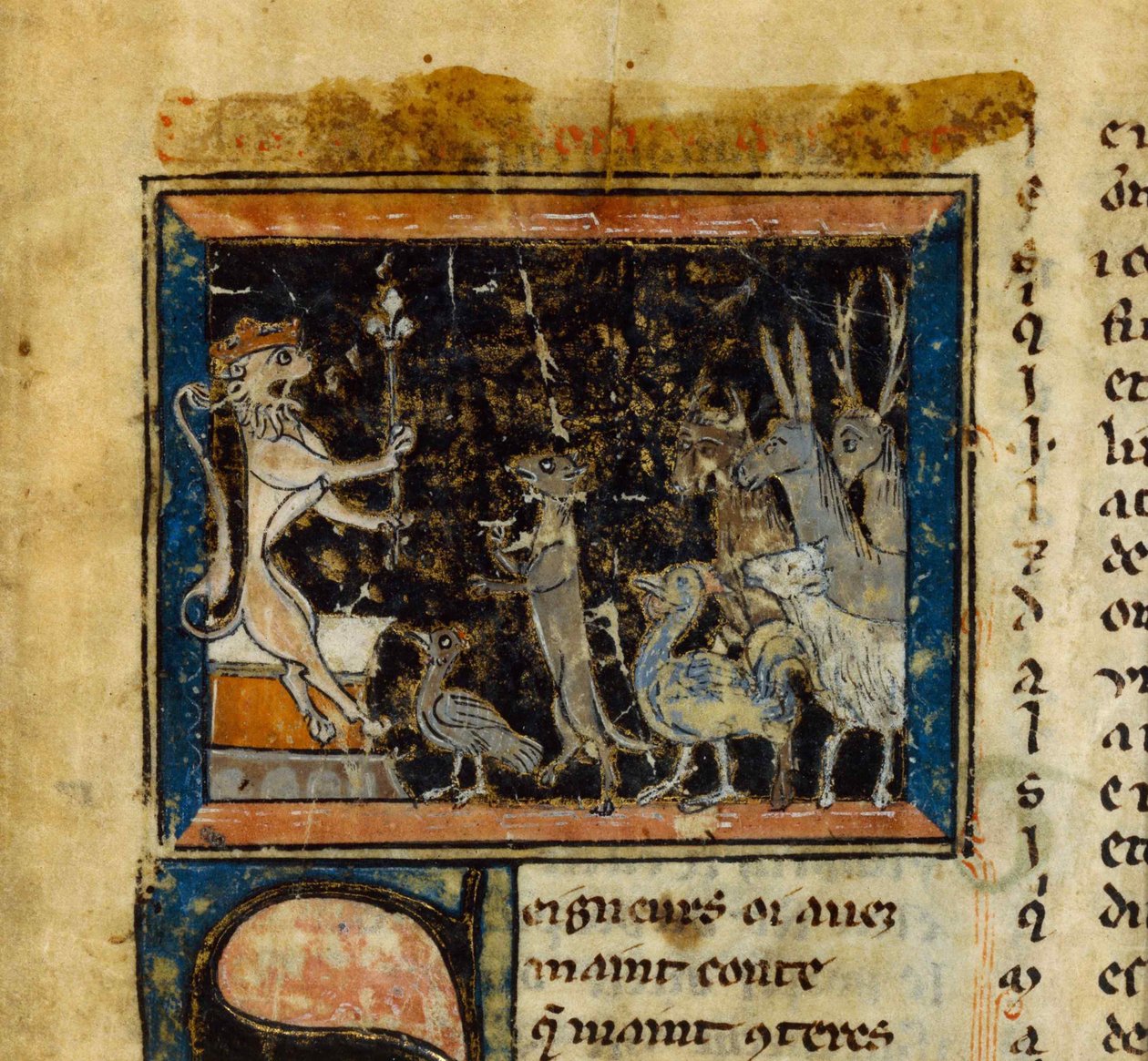 Miniatura de Le Roman de Renart, siglo XIII de Unbekannt