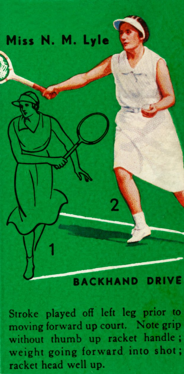 Miss N. M. Lyle - Golpe de revés, c1935 de Unbekannt