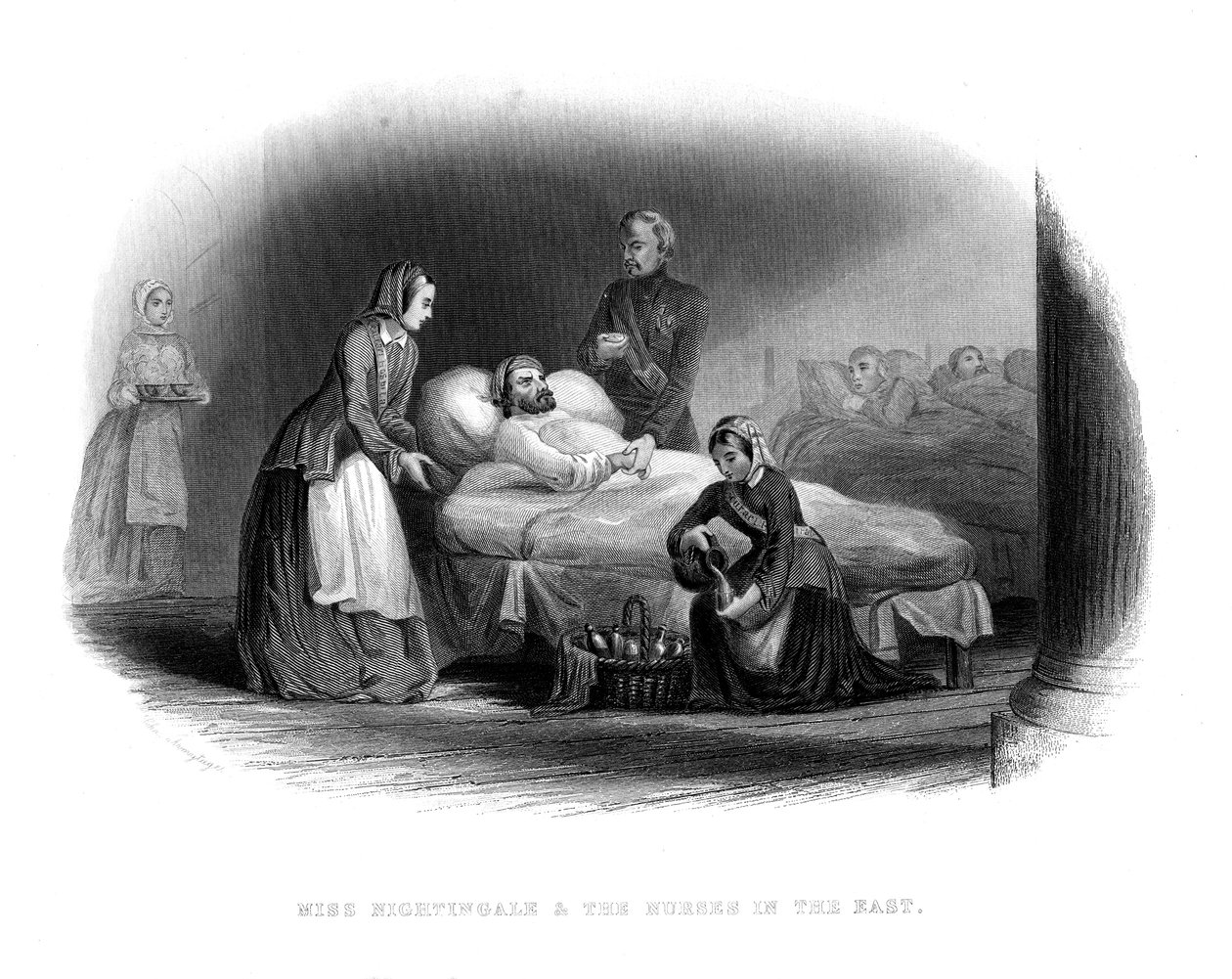 Miss Nightingale y el Ejército en el Este, c1860 de Unbekannt