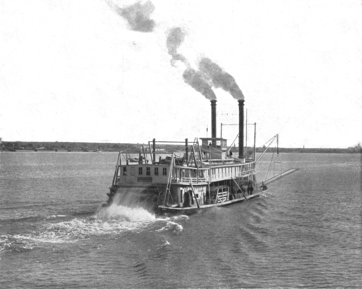 Vapor de paletas del Mississippi, EE.UU., c1900 de Unbekannt