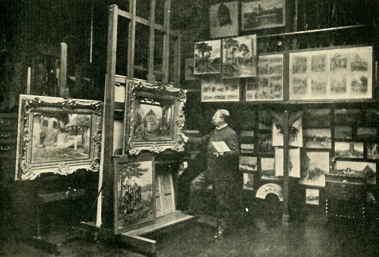 Monsieur Detaille en su estudio, 1900 de Unbekannt