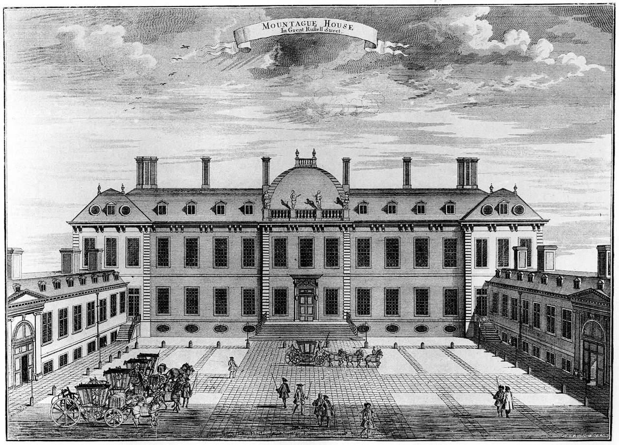 Montagu House, Bloomsbury, siglo XVIII, 1908 de Unbekannt
