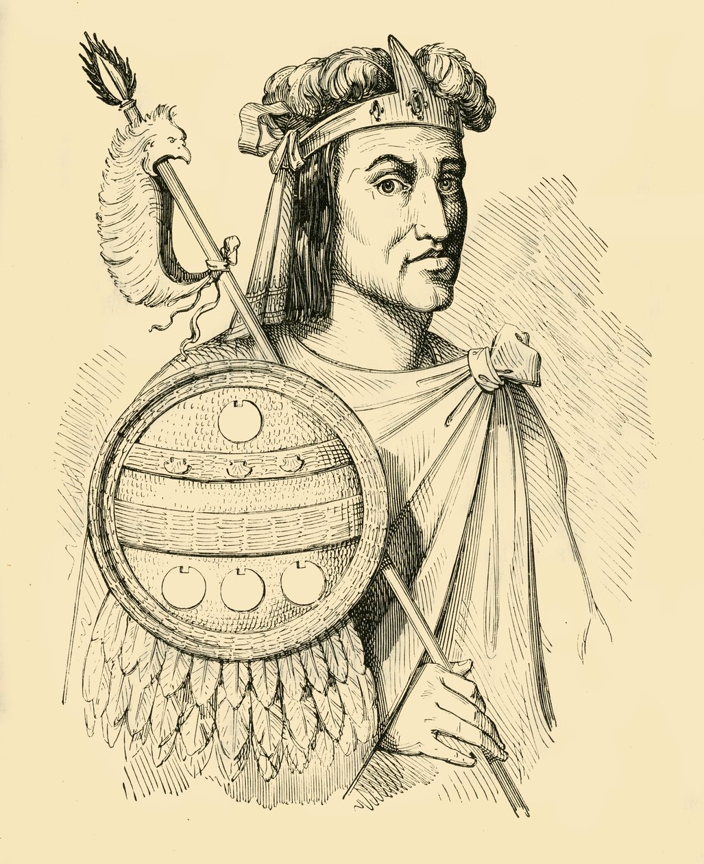 Montezuma, 1519-1520, 1890 de Unbekannt