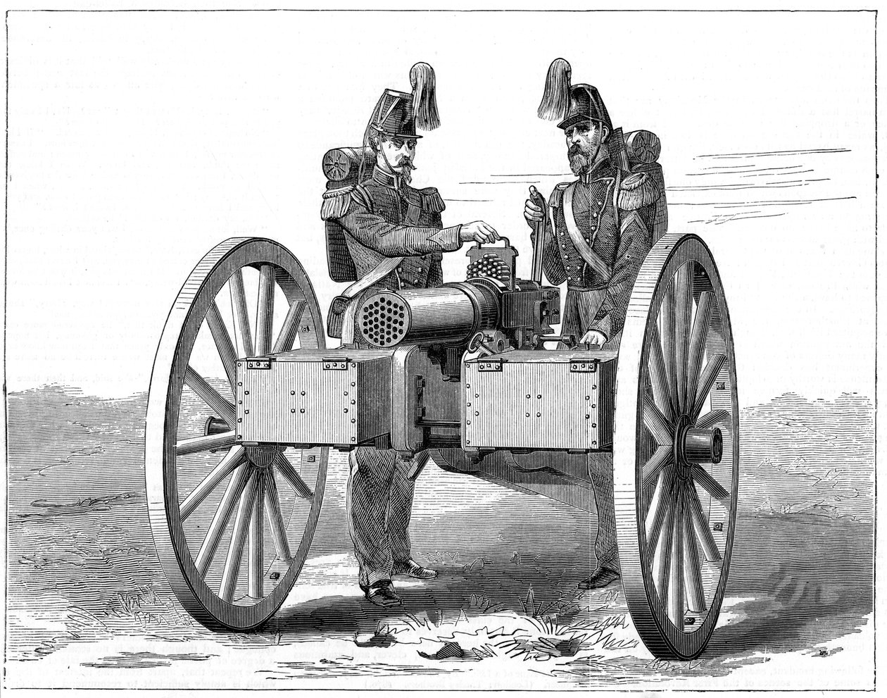 Montigny mitrailleuse, 1870 de Unbekannt