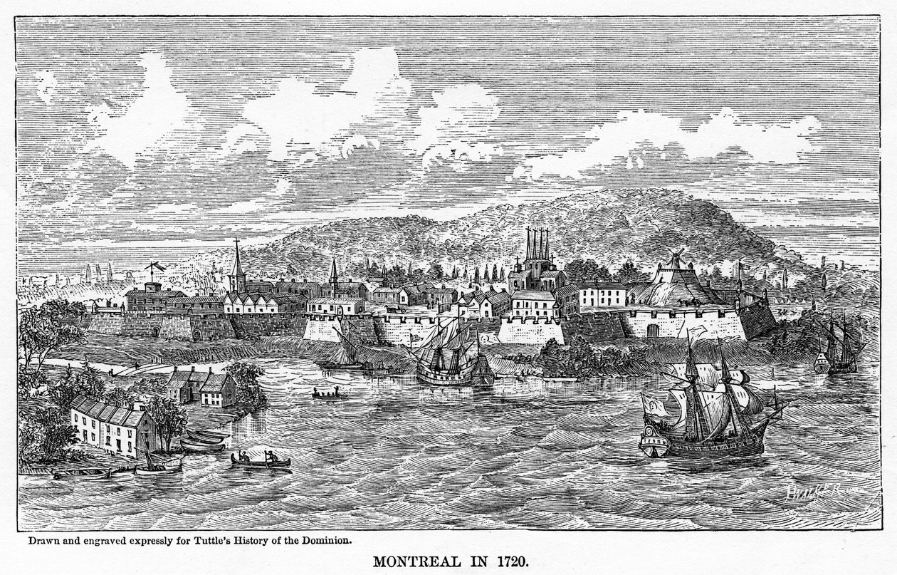 Montreal en 1729, 1877 de Unbekannt