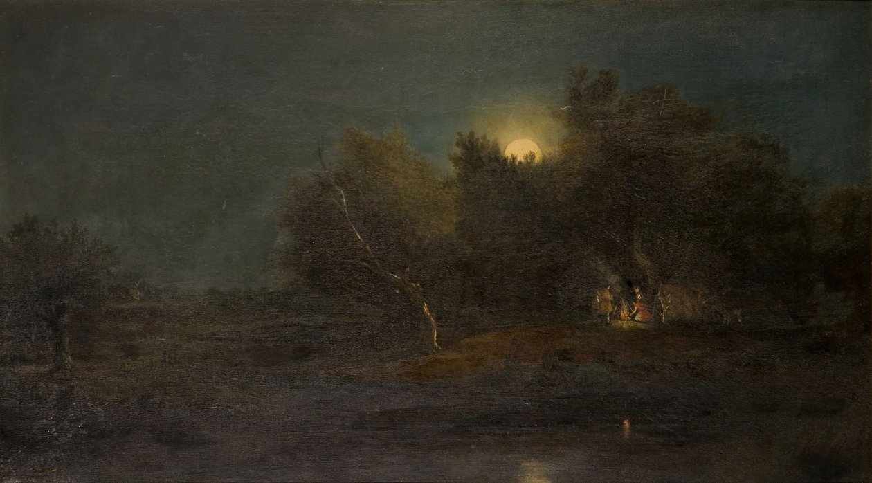 Escena de luz de luna, 1800-1850 de Unbekannt