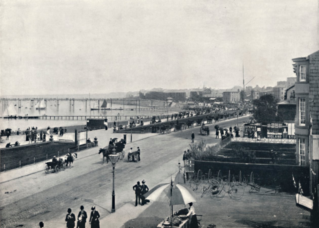 Morecambe - El paseo marítimo, 1895 de Unbekannt