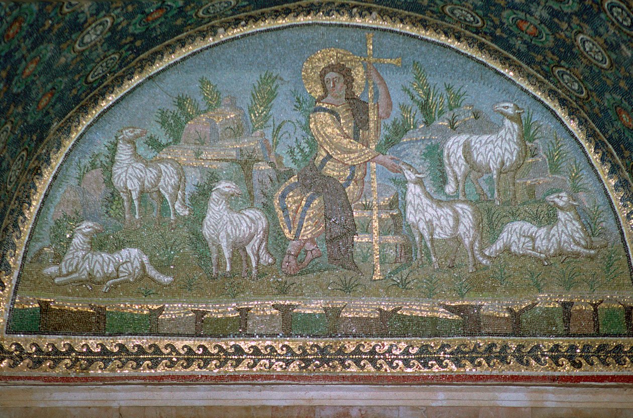 Mosaico de Cristo el Buen Pastor, siglo V a.C. de Unbekannt