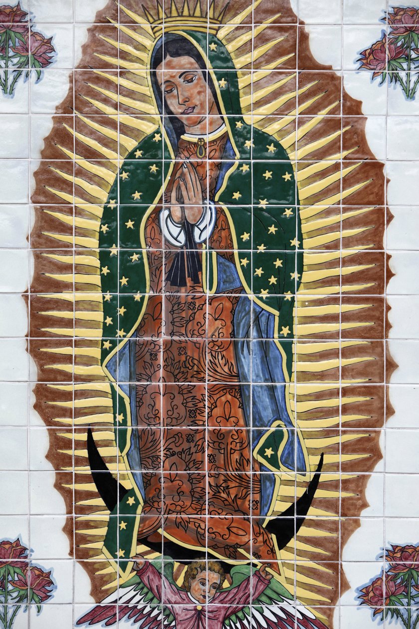 Mosaico de Nuestra Señora de Guadalupe en la misión Nombre de Dios, San Agustín, Estados Unidos de Unbekannt