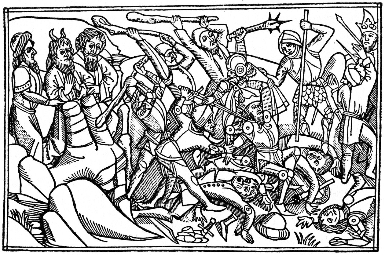Moisés rezando por la victoria de Israel, 1480 1964 de Unbekannt