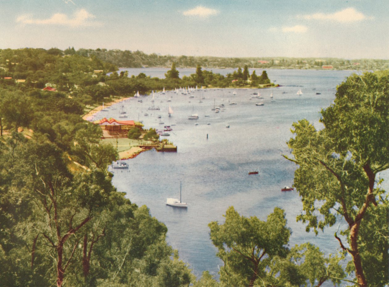 Bahía de Mosman, Keanes Point, Peppermint Grove, c1947 de Unbekannt