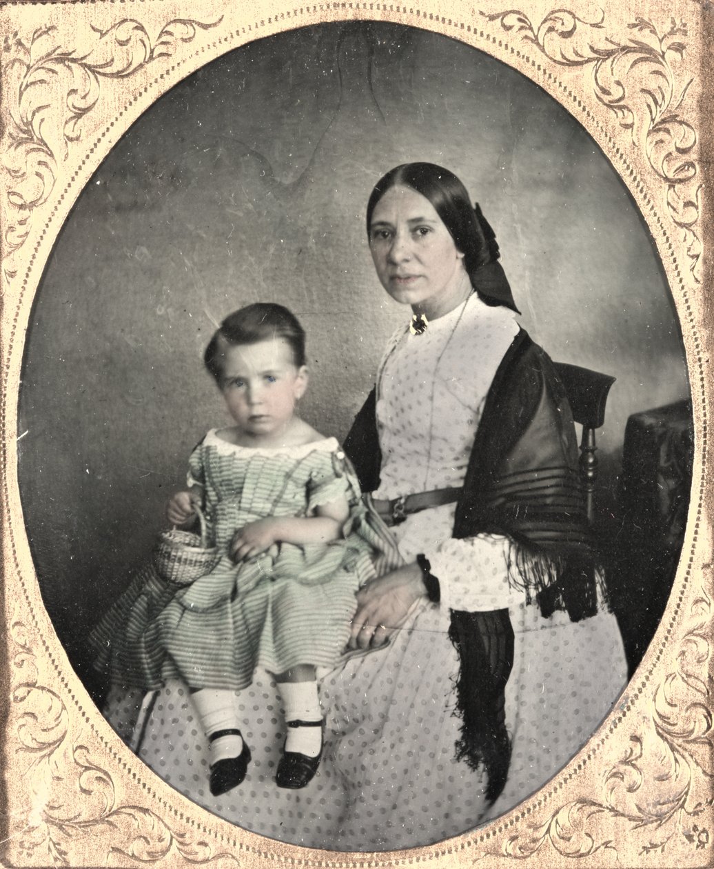Madre e hijo, c. 1860 de Unbekannt