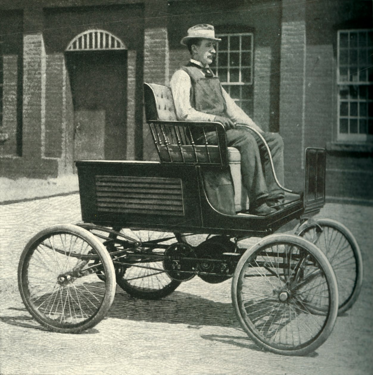 Automóvil equipado con la nueva batería de almacenamiento, 1902 de Unbekannt