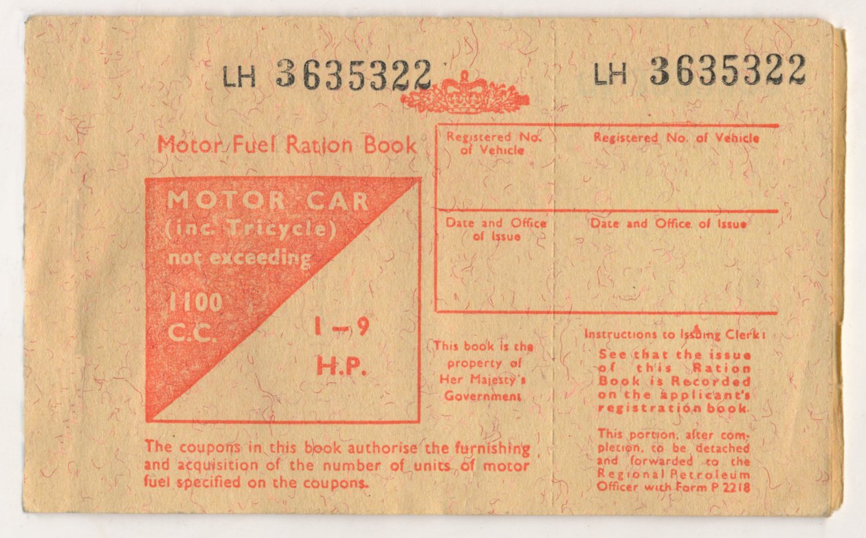 Libro de racionamiento de combustible para motores de Unbekannt
