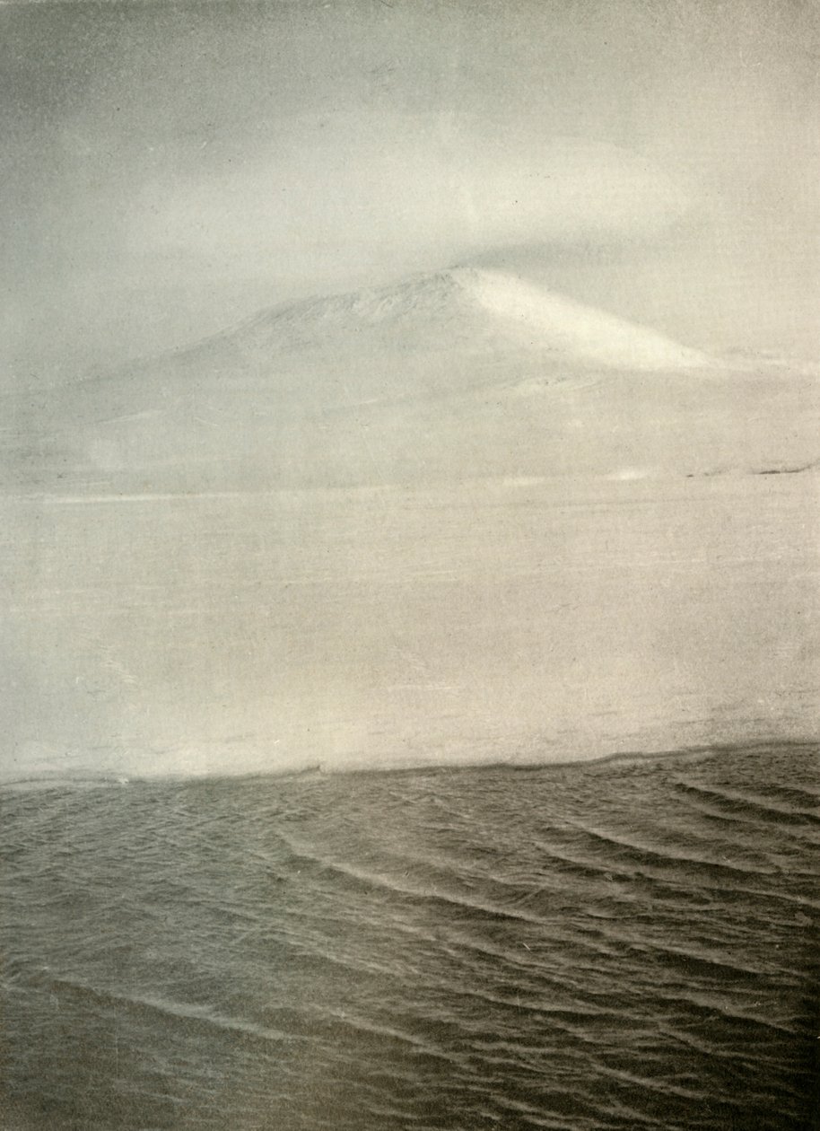 Monte Erebus desde el pie de hielo, c. 1908, 1909 de Unbekannt