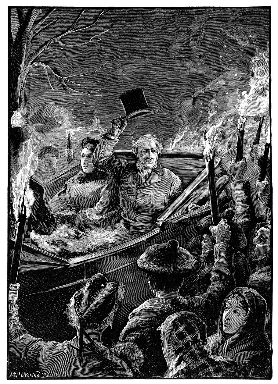 Visita del Sr. Gladstone al Castillo de Taymouth, Perthshire, Escocia, c1879 de Unbekannt