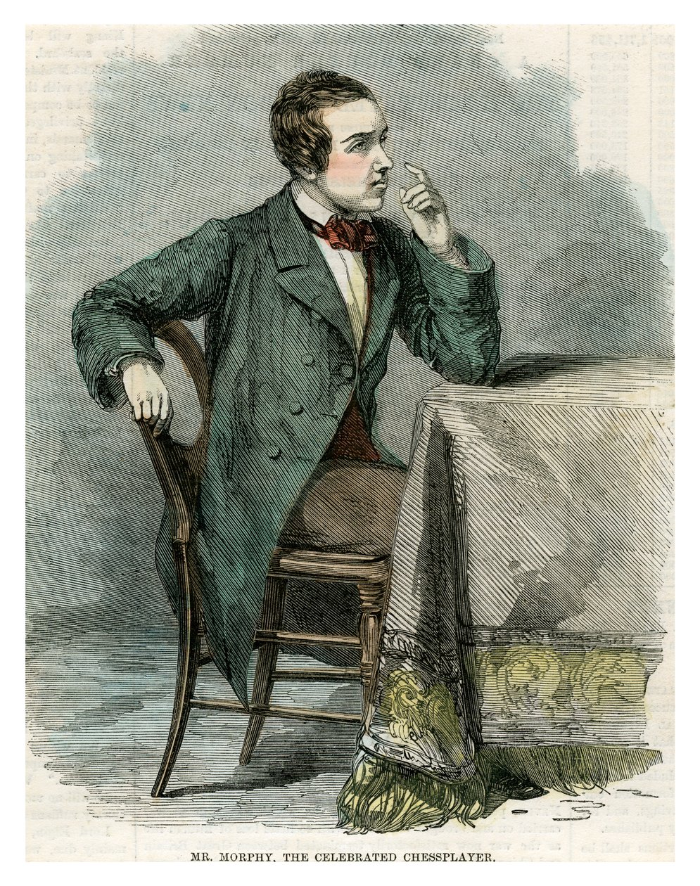 Mr Morphy, el famoso jugador de ajedrez, siglo XIX de Unbekannt
