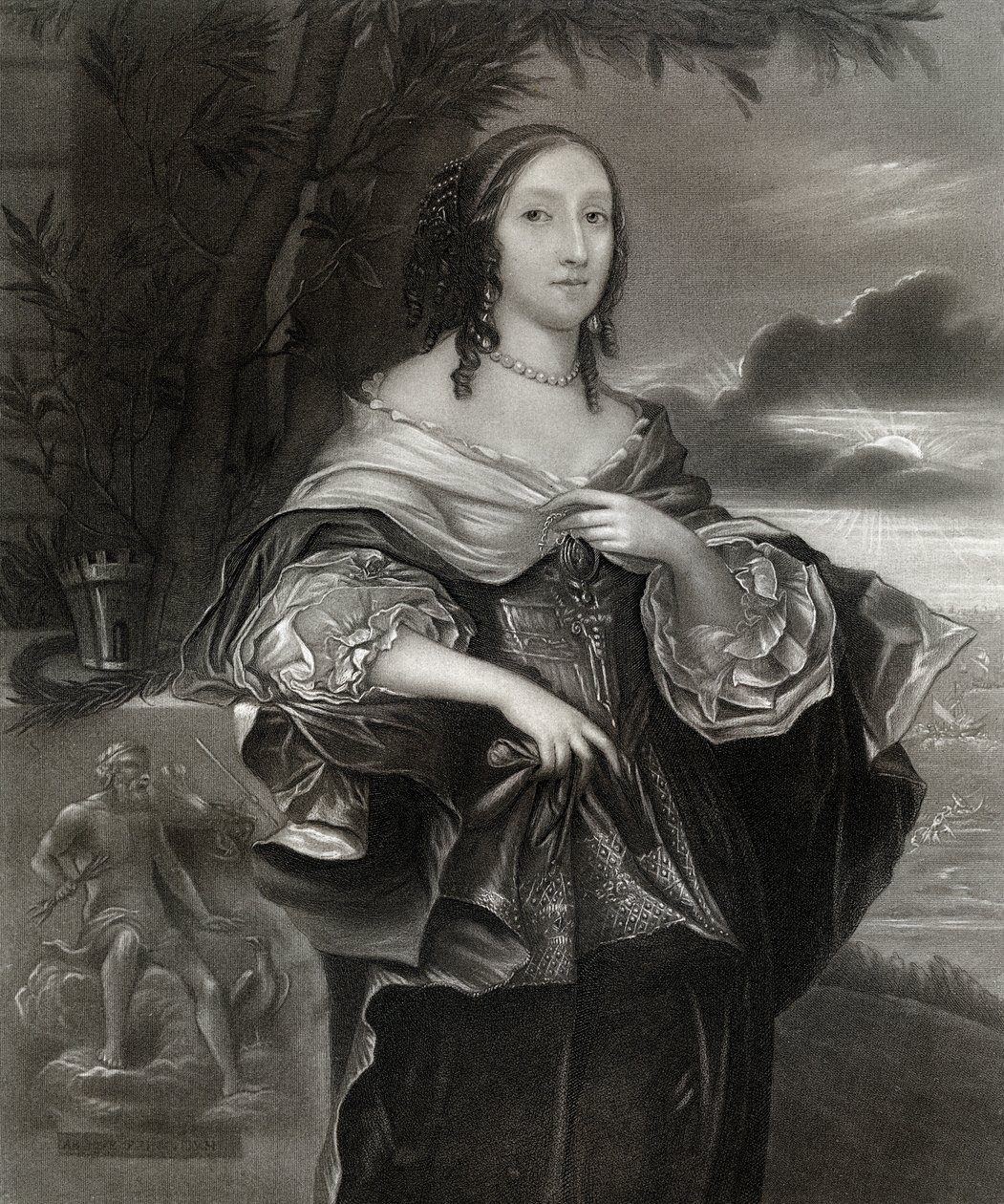 Sra. Claypole Elizabeth Cromwell, segunda hija de Oliver Cromwell, siglo XVII, 1899 de Unbekannt