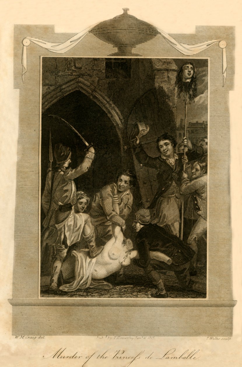 Asesinato de la Princesa de Lamballe, 1792-1816 de Unbekannt
