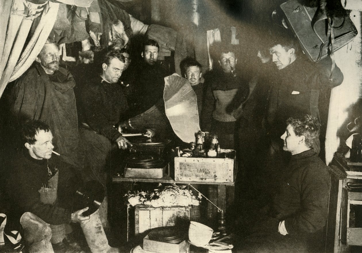 Música en la cabaña, c1908 de Unbekannt
