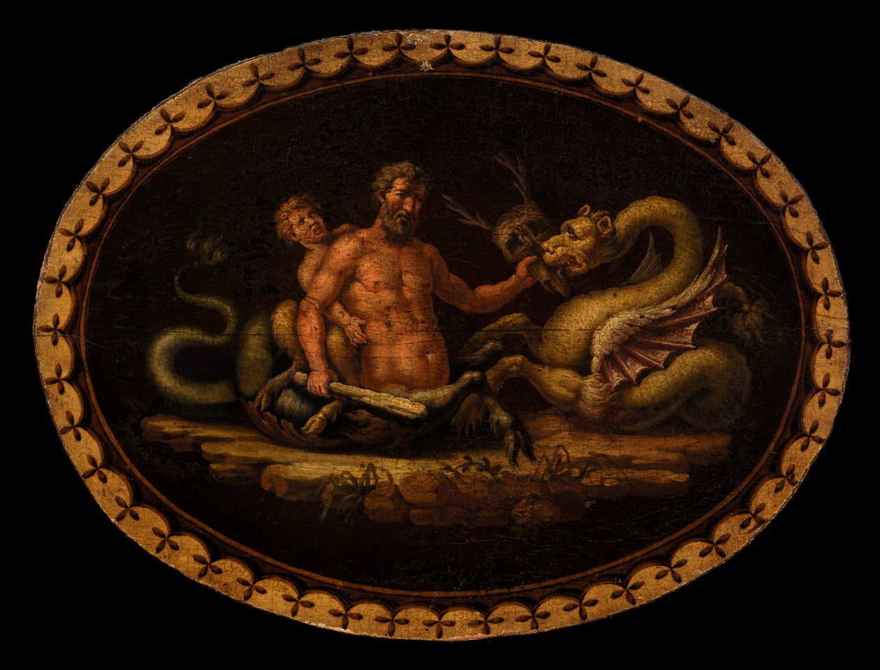 Escena mitológica, siglo XVIII de Unbekannt