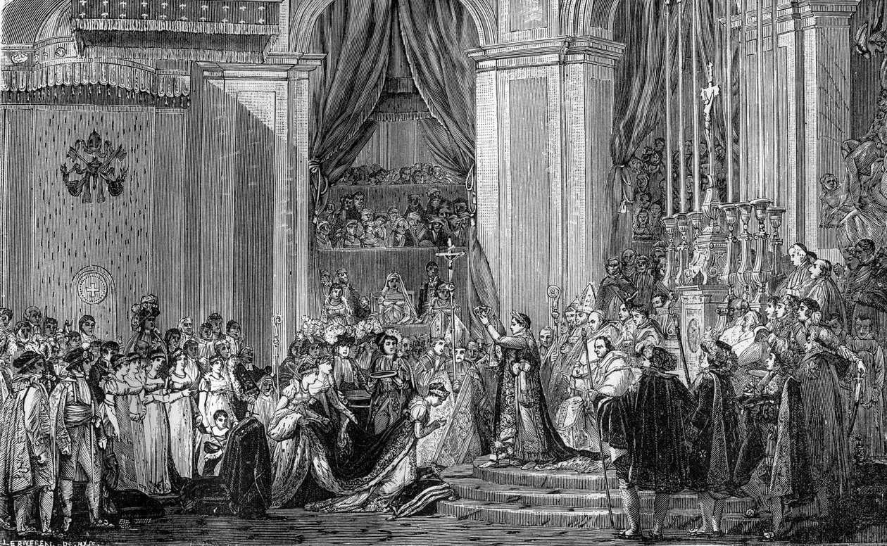 Napoleón corona a la emperatriz Josefina, Notre Dame, París, 2 de diciembre de 1804 1882-1884 de Unbekannt