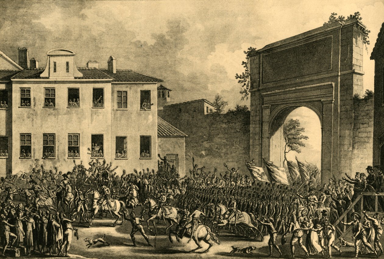 Napoleón entra en Milán, 14 de mayo de 1796, 1921 de Unbekannt