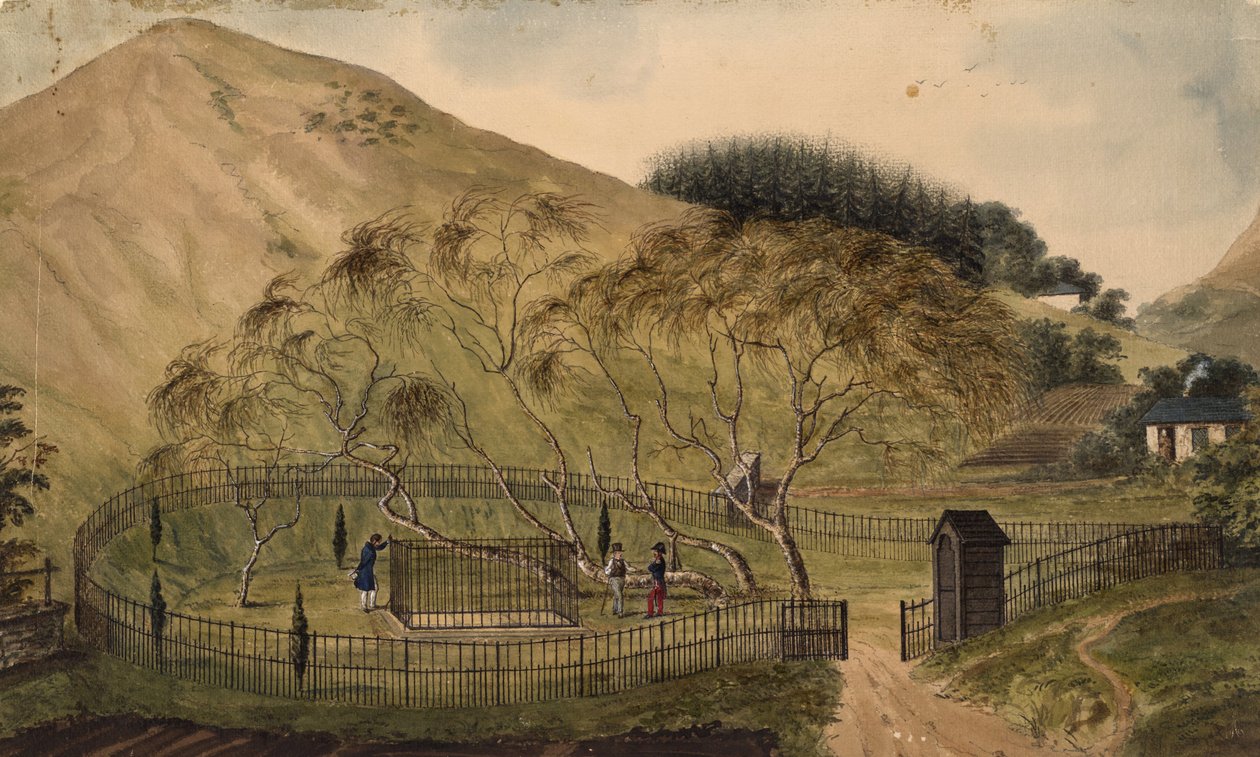 Lugar de entierro de Napoleón en Santa Elena, 1833 de Unbekannt