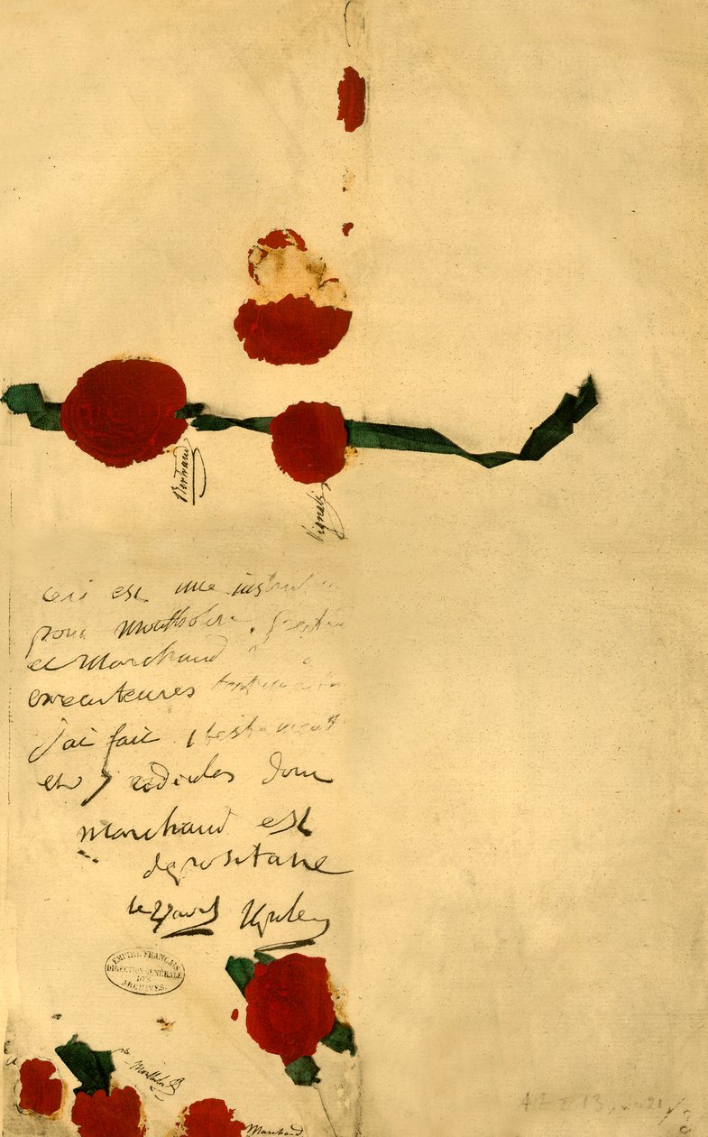 Testamento de Napoleón, 16 de abril de 1821 de Unbekannt