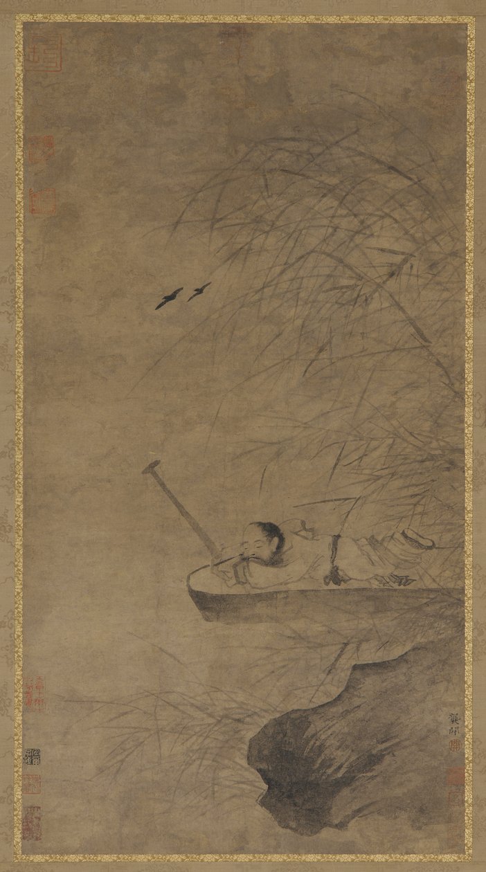 Durmiendo bajo juncos de agua, siglo XVI de Unbekannt