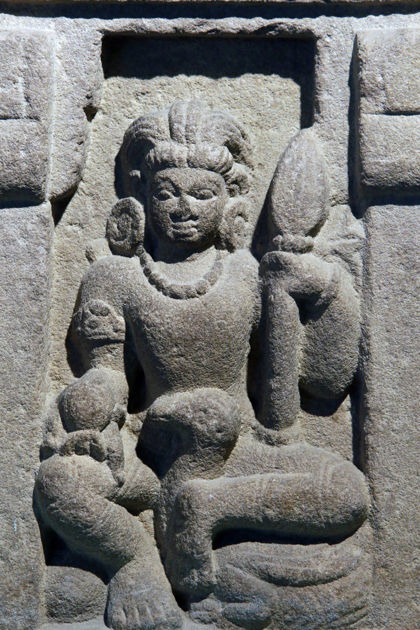 Museo Nacional de India, Delhi. Karttikeya. Gupta, siglo VI d.C., Varanasi (Uttar Pradesh). Piedra. Detalle. India de Unbekannt
