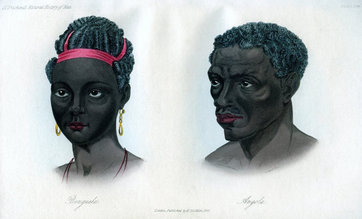 Nativos de Benguela y Angola, 1848 de Unbekannt