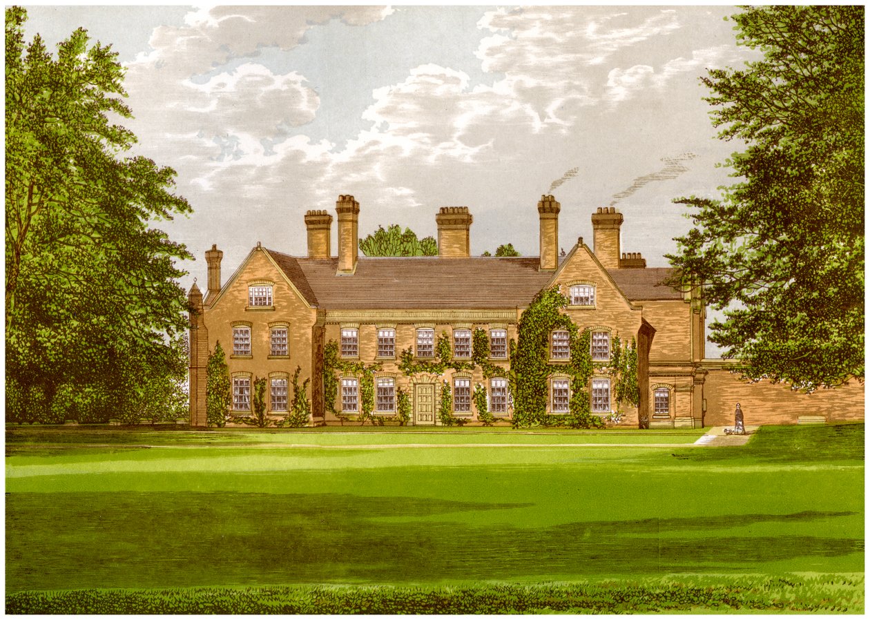 Nether Hall, Suffolk, hogar de la familia Greene, c1880 de Unbekannt