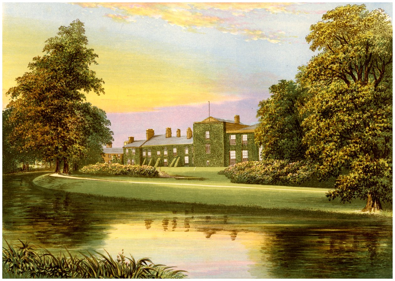 Netherhall, Cumbria, hogar de la familia Pocklington-Senhouse, c1880 de Unbekannt
