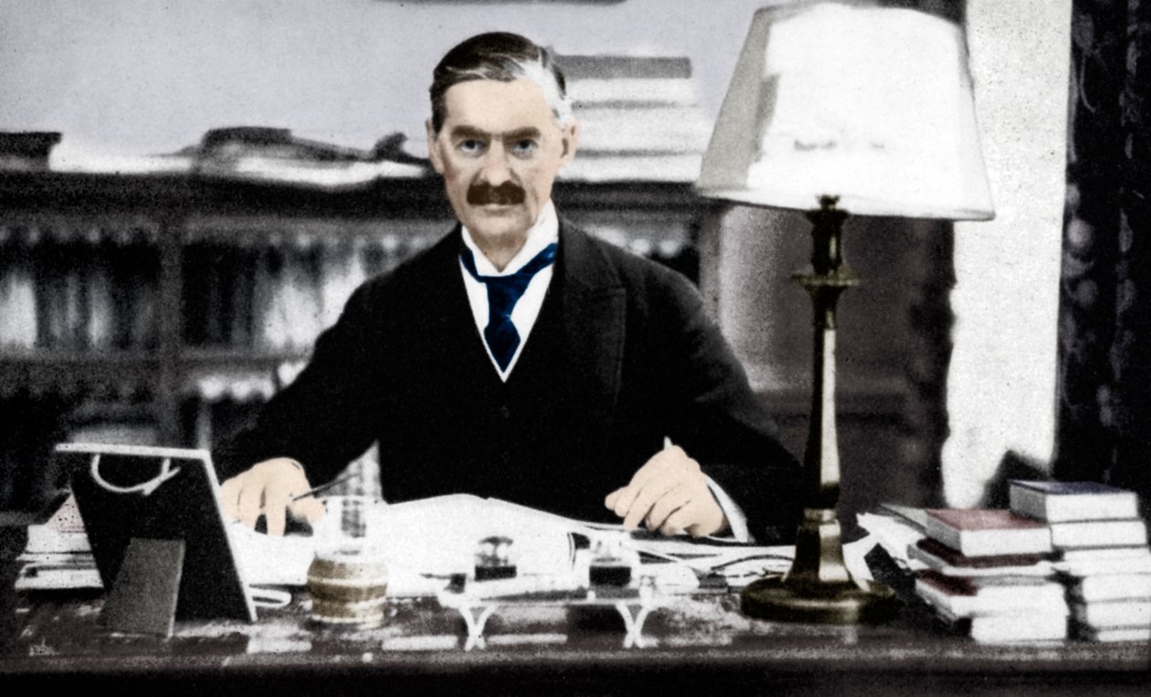 Neville Chamberlain 1869-1940, primer ministro británico, c1930s 1936 de Unbekannt