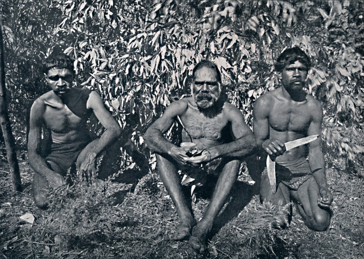 Aborígenes de Nueva Gales del Sur - Rey Billy y sus A.D.C.s, c1900 de Unbekannt