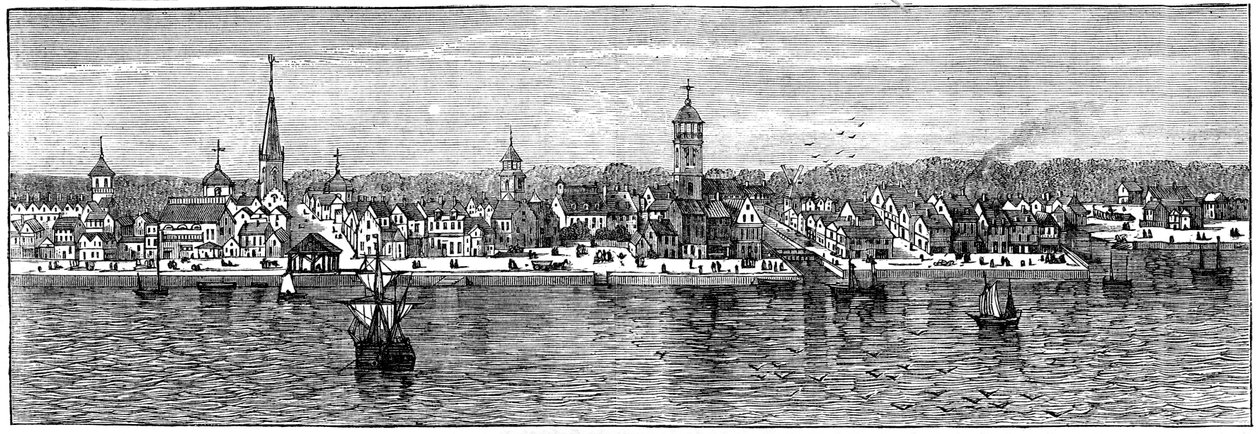 Nueva York a mediados del siglo XVIII, c1880 de Unbekannt