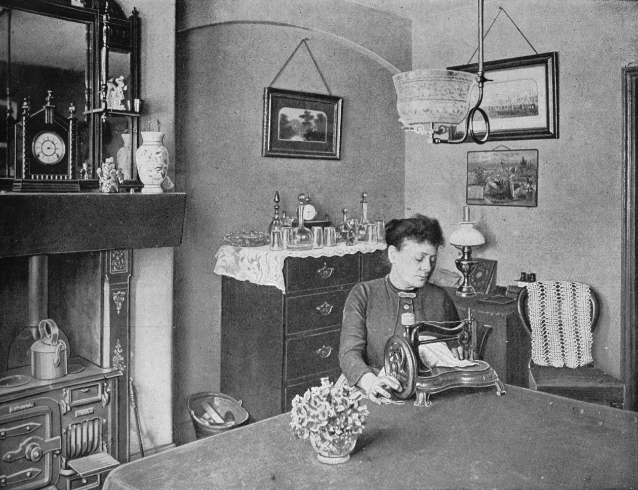 Nueva habitación en una vivienda modelo, Londres, c1900 1901 de Unbekannt