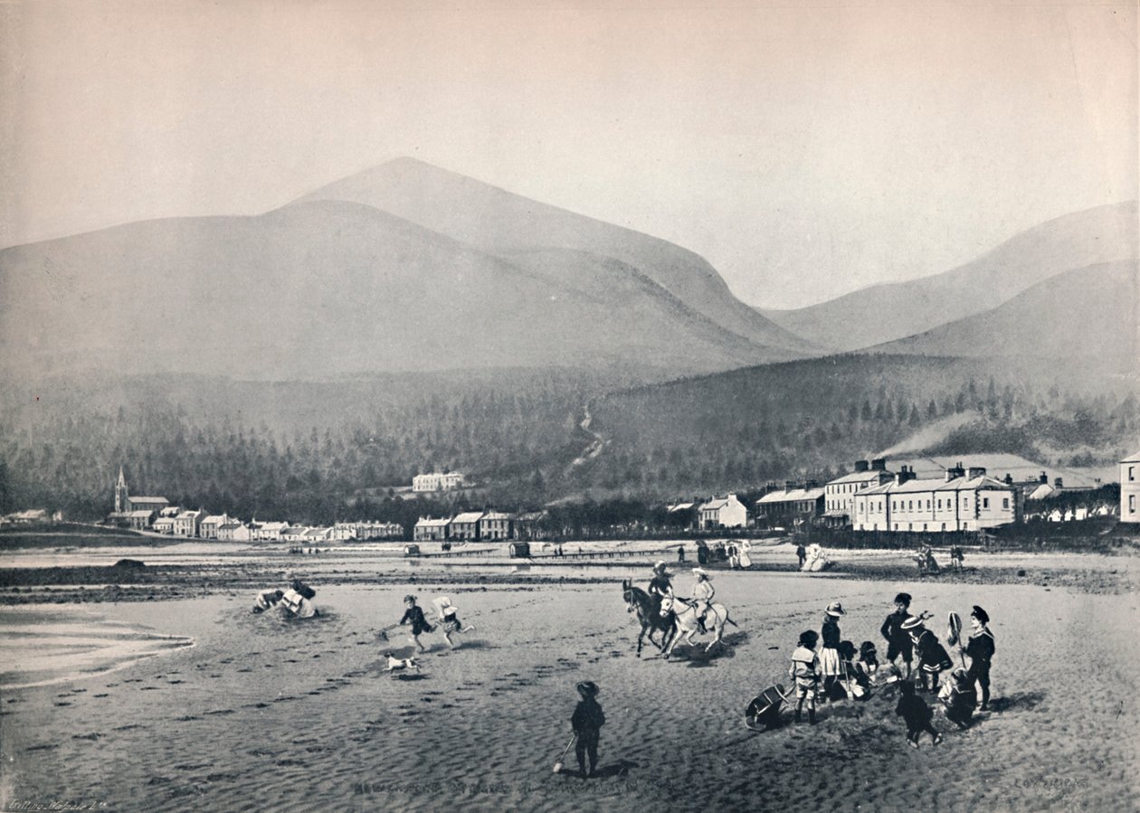 Newcastle, Co. Down. - La Playa, con Slieve Donard, 1895 de Unbekannt