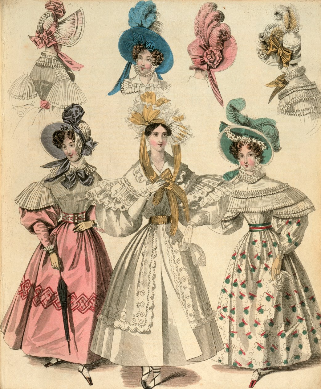 Últimas modas de Londres y París, c1830-c1840 de Unbekannt