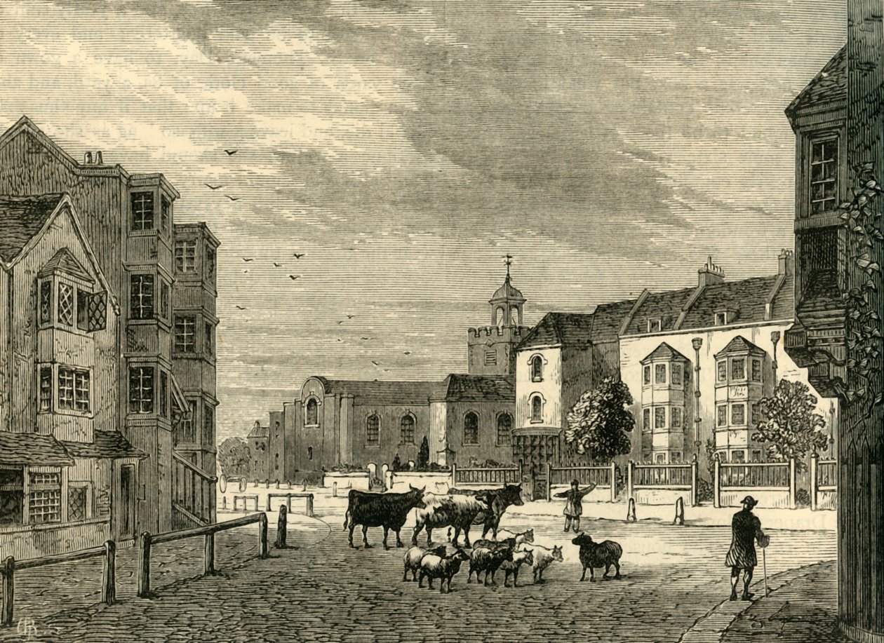 Newington Butts en 1820, c. 1878 de Unbekannt