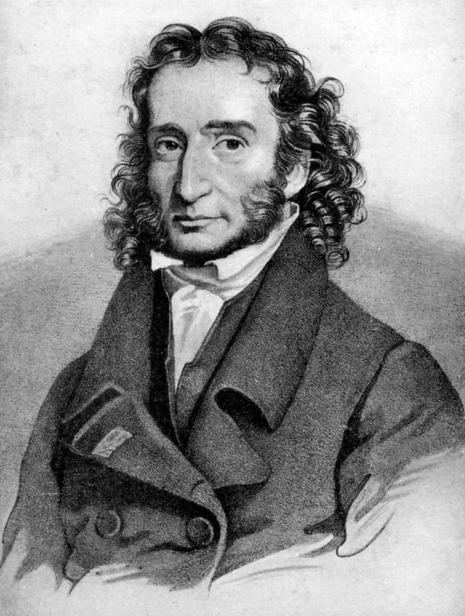 Niccolò Paganini, violinista italiano, siglo XIX de Unbekannt